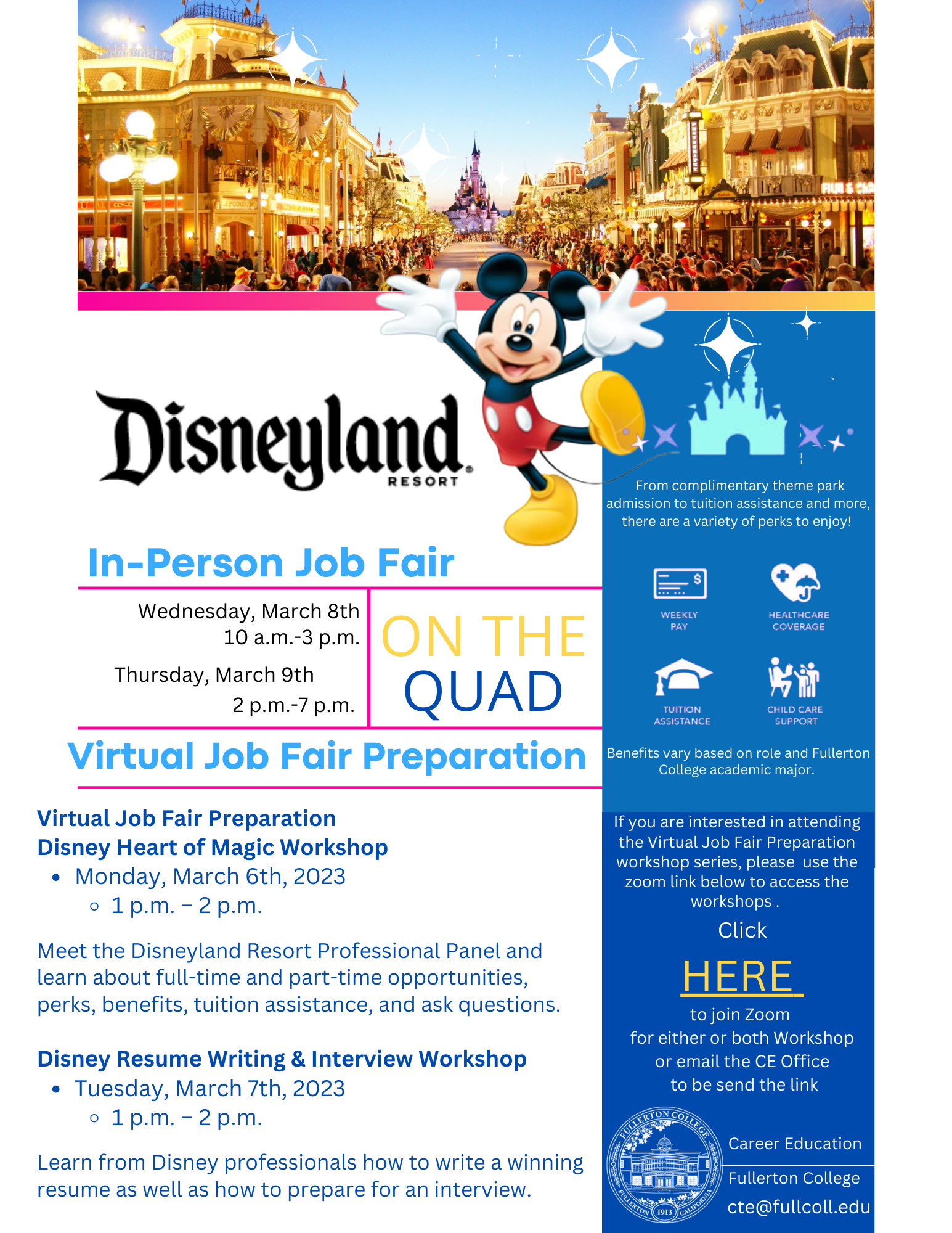 DisneyJobFair Career Education
